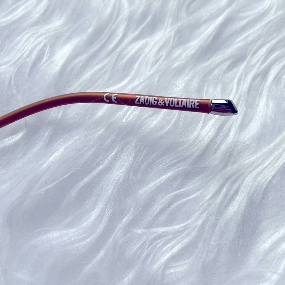 Zadig & Voltaire Pilot Aviator Sunglasses Metal Frame Blue Reflective Lens - Picture 14 of 16